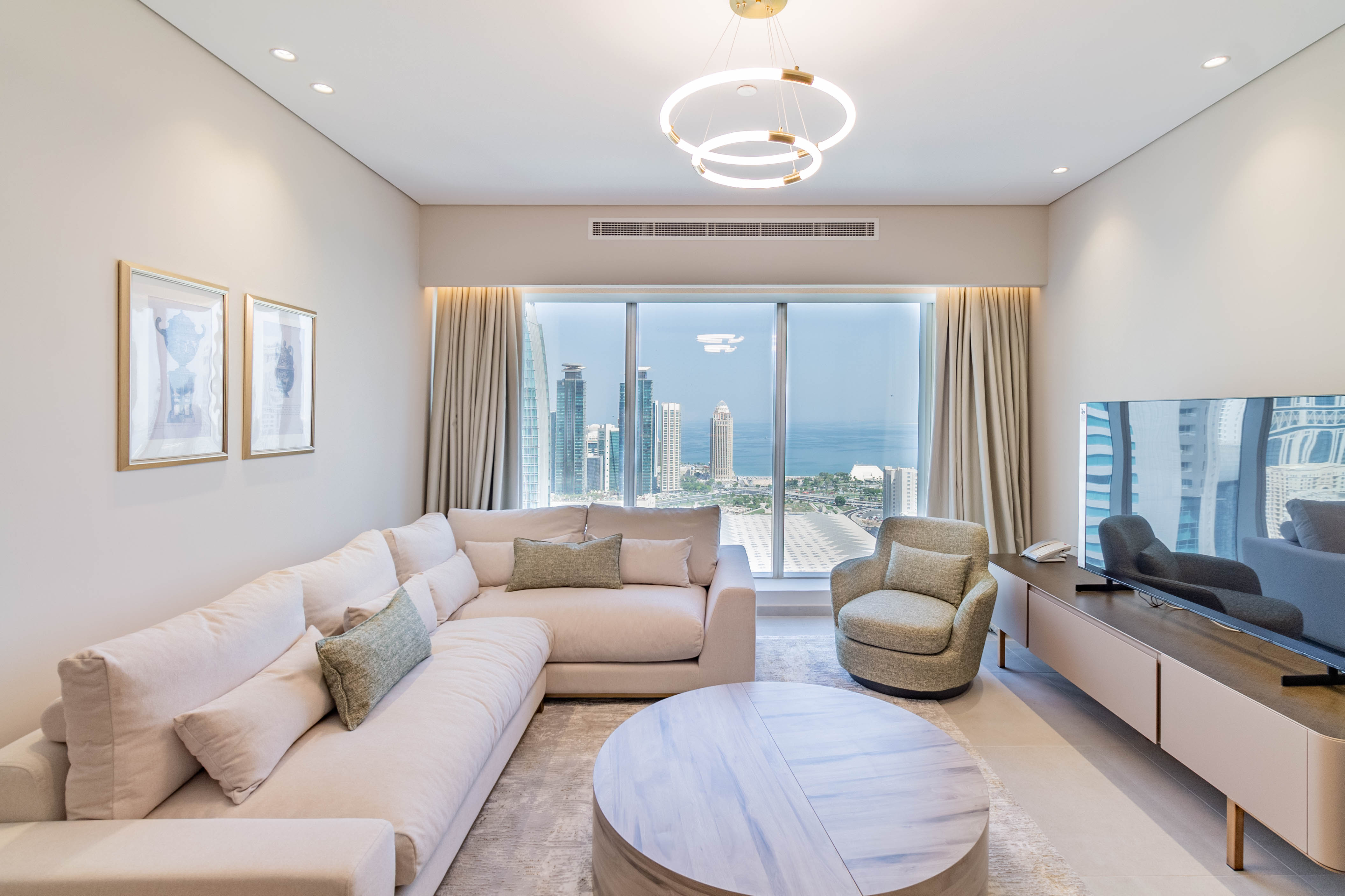 High-Floor 1BR | Panoramic Sea View | 35 West Bay