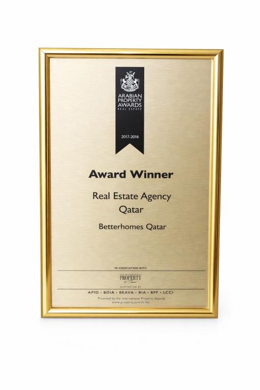 Winner of the Arabian Property Awards 2017–2018 for Real Estate Agency in Qatar.