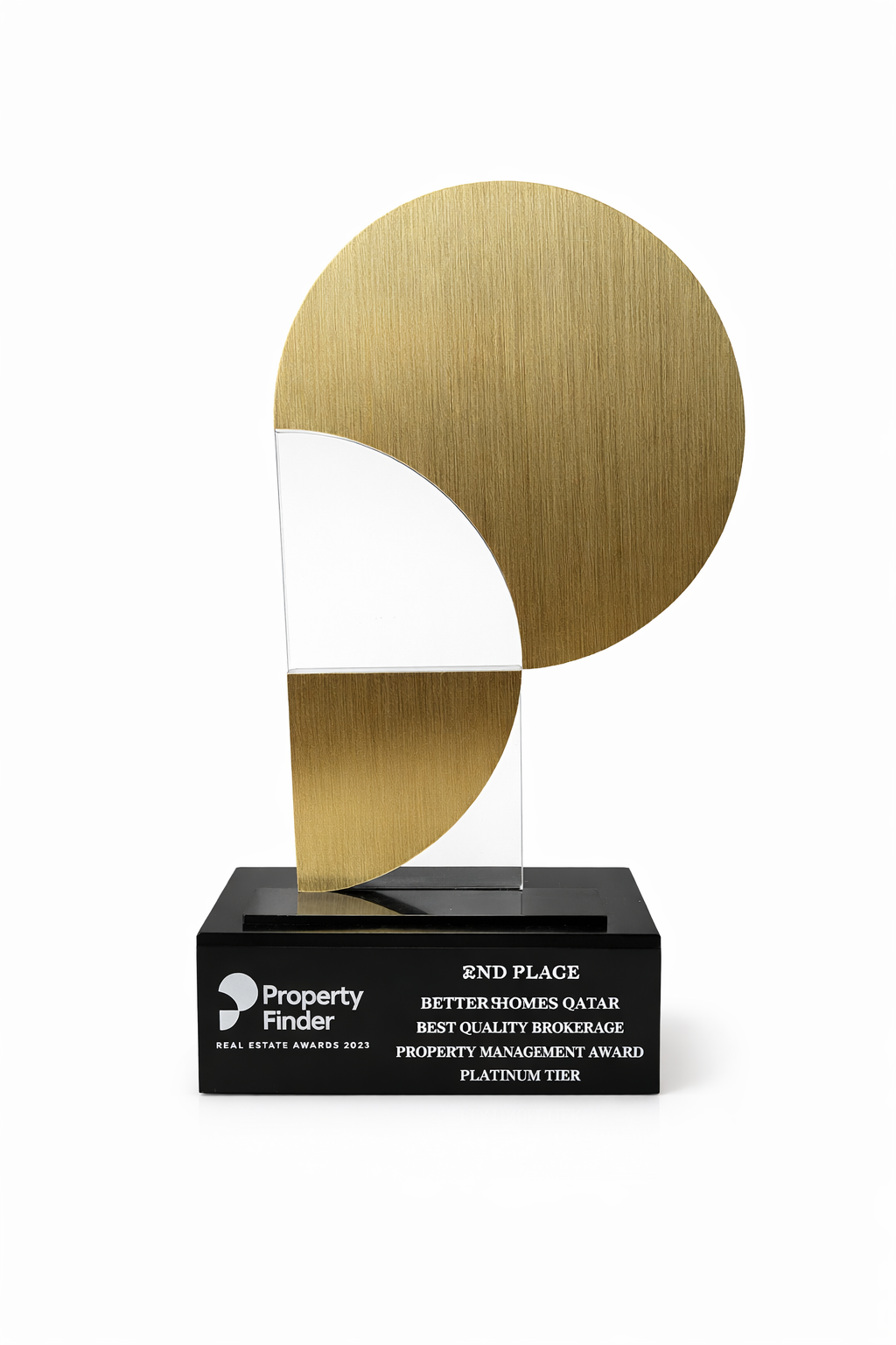 Awarded 2nd Place at the Property Finder Real Estate Awards 2023 in the Platinum Tier for Best Quality Brokerage and Property Management in Qatar.